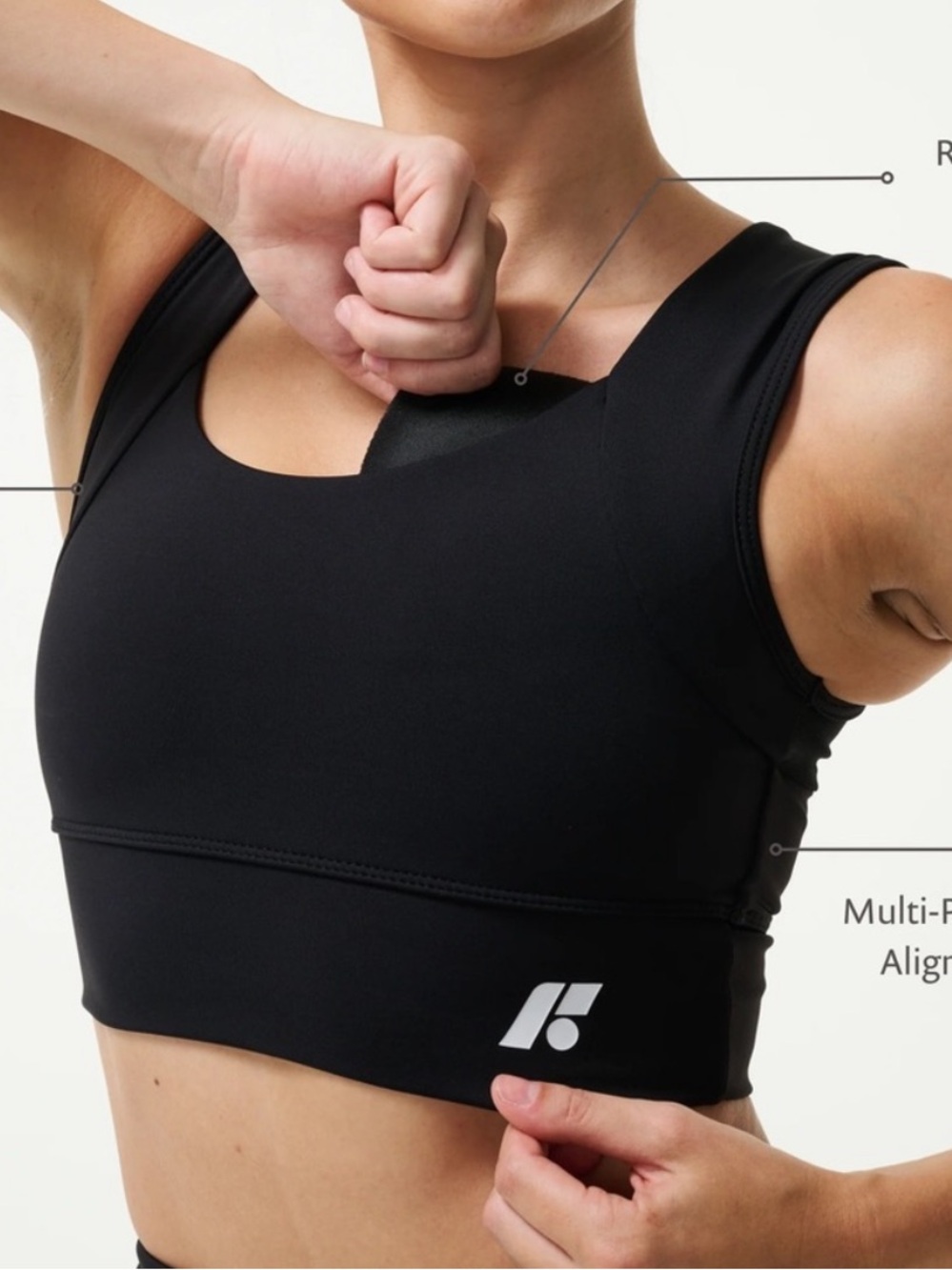 Forme Posture Correcting Power Bra Obsidian Size M NWT